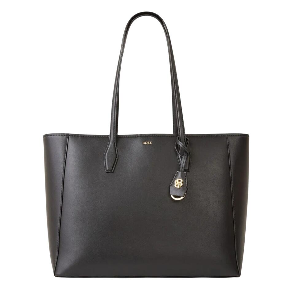 Hugo BOSS Black  Numah Tote Bag Work Logo 19 x 12 H x 7 Faux Leather $250